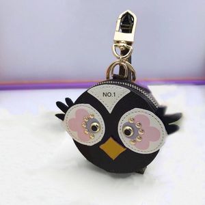 Vintage Fashion Cute Love Bird Keychain Chicken Keyrings Animal Bag Car key Chain Owl Coin Purse Luxury Brand Accessories