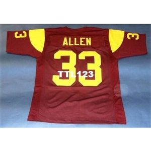 Personalizado 3740 USC Trojans Jersey Heisman # 33 Marcus Allen College Jersey Tamanho S-4XL ou Personalizado Qualquer nome ou Número Jersey