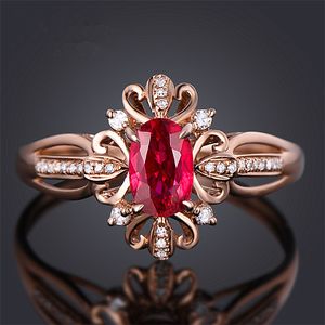 Gemstone Rings for Women Men Beautifully Ring Fashion Brand Engagement Wedding Rings Diamond Crystal 18K Gold plated Wedding Diamond rings