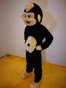 Hot Quality Real Fotos Deluxe Monkey Mascot Traje Frete Grátis