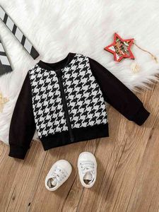 Baby Houndstooth Zip Up Jacket SHE