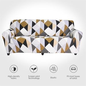 Stretch Sofa Covers Furniture Protector Polyester Loveseat Couch Cover l 1/2/3/4-seater Arm Chair Cover for Living Room LJ201216
