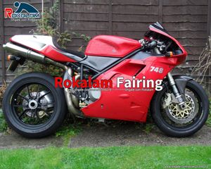 Motorcykel Fairings 96-02 Body Kit för Ducati 996 748 Parts 1996 1997 1998 1999 2000 2001 2002 Röd motorcykelfeoking (formsprutning)