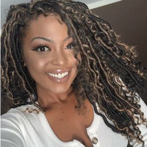 Goddess Locs Crochet Extensões de Cabelo Sintéticas Torção Tranças de Cabelo Trancas Crochet Tranças para Mulheres 24 Strands 14inch 18inch Beleza Cabelo Tranças