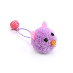 Mus Head Modeling Cats Toy Small Bell Plush Kitty Husdjur Leksaker Interaktion Intressanta artiklar Pet Supplies Rolig Högkvalitativ Ny 1 5cw M2