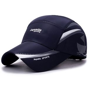 クイックドライ防水女性の男性野球帽の屋外ゴルフ釣り調節可能なスポーツ夏の帽子
