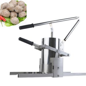 Wholesale price household stainless steel manual pig ball machine / small hand pressure stuffed fish ball machine