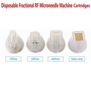 Jednorazowe 4 wskazówki Frakcjonalne RF Micalonedle Machine Cartridge Micro Igły Dokręcić Face Linga Rozstępy Usuwanie