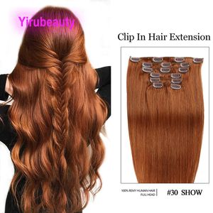 Indian Virgin Raw Human Hair Extensions Clip in Straight 12# 16# 30# 99J Ruyibeauty Burgundy Remy Ins
