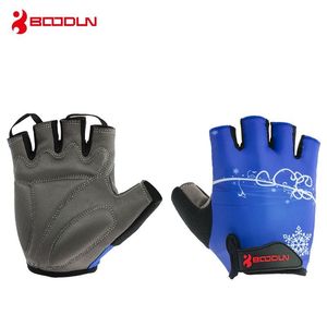 Boodun Spring&Summer Fitness Gloves Gym Exercise Training Gloves Bike Breathable Wear Non-slip Weight Lifting Gloves Men Women Q0107