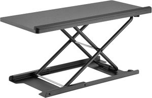 Klavye ve Fare Standı (Siyah) Ayakta Masaüstü / Masaüstü ve Sit Standı Masaları için Ayarlanabilir Yükseltici | Yüksekliği 13 inç'e kadar kaldırır
