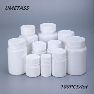 UMETASS Empty Medical Plastic Bottles with Lids Portable Pill tablets capsule container food grade 20ML,30ML,40ML,50ML,70ML T200819