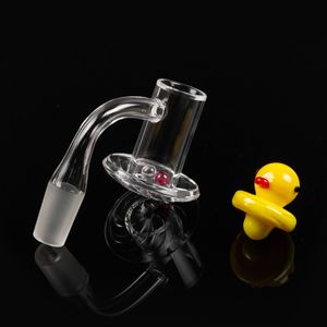 Quarz-Banger im Blender-Stil mit Vergaserkappe, Terp-Perlen, 14 mm, männlich, weiblich, dicker Terp-Slurper-Banger, Kuppelloser Nagel für Dab Rig Bong