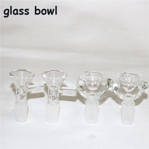 Bar Glass Slides Bowl Piece Bongs Bowls Buars Воронка Аксессуары Аксессуары Кварцевые гвозди 18 мм 14 мм Мужской Женский Заголовь Курительные Воды Трубы DAB Буровые Установки Bong Слайд