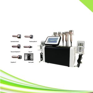 6 W 1 Portable Spa Salon Cling Vacuum Cavitation RF Skin Odmłodzenia Lipo Laser Ultrasonic Caviting Maszyna Odchudzająca