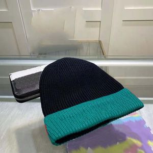 Mode höst och vinter beanie hög kvalitet unisex stickad bomull varm hatt klassisk sport damer casual outdoor stripe cap beanies leisu