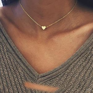 Luxury Designer Jewelry Classic Love Heart Necklace Fashion 18k Gold Heart Pendant Necklace for Women girls