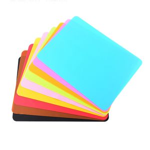 Silicone Mat Tablemat Coaster Oil Water Heat Resistant Sheet Waterproof Heat Insulation Tableware Pad Solid Color Kitchen Mats Nonslip Table Placemat JY0234