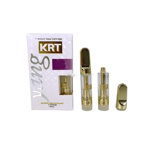 Hottest Krt Empty Vape Cartridge Packaging Ceramic Coil 0.8ml Atomizer Dank Vapes TH205 Carts Oil Atomizer