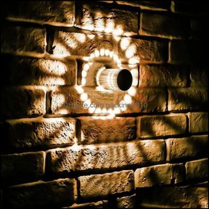 Wall Lamp Home Deco El Supplies & Garden Led 3W Rgb Wireless Aluminum Sconce Creative Lights For Stair Bathroom Bedroom Indoor Lighting Deco