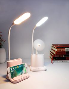 LED Desk Lamp USB Rechargeable Touch Dimming Adjustment Table Lamp for Children Kids Reading Study Bedside Living Room Bedroom C1016