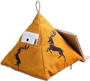 Creative Linen Beanbag Poduszka na IPAD, Tabletki, E-Readers and Books Deer