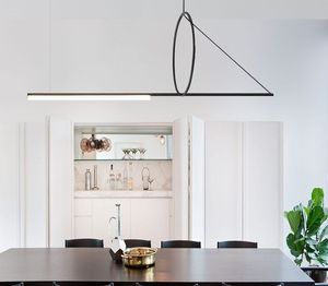 Pós-moderna Pendant luzes Simples Art Ferro sala de lâmpada de jantar móveis Designer de iluminação interior Sala Decor luminárias