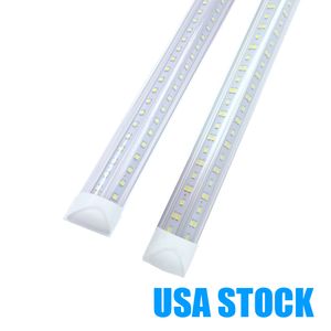 LED TUbes 8 Ft Shop Light, 8Ft 72 100 144 Watt Lampada a tubo industriale, Lampadine collegabili da 96 pollici per garage, magazzino, forma a V, 8' luci più fredde, 72W 100W 10000LM 15000LM