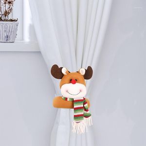 Christmas Decorations Curtain Tieback Cloth Art Hooks Button Fixed Lovely Buckle Doll Home Decor Beautiful DIY Hanging1