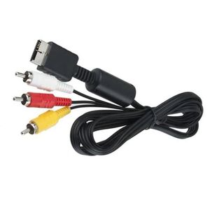 180cm 6 Feet Game Console Audio Video AV Cable Cord To RCA For Sony PlayStation 2 PS2 PlayStation 3 PS3 Convenient and practical