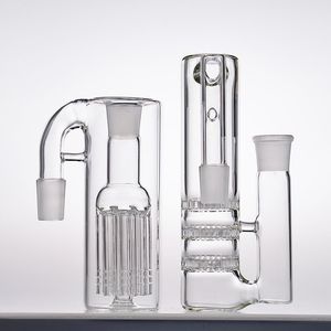 Bong-Aschefänger, 18 mm, männlich, weiblich, 8 Arme, Aschenfänger, Glas, Wasserpfeifen, Raucherzubehör, Schüsseln, Adapter, dreifache Wabenstruktur, 18,8 mm