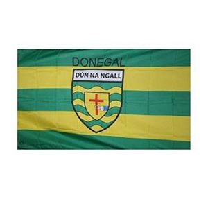 Donegal İrlanda İlçe Afiş 3x5 FT 90x150 cm Devlet Bayrağı Festivali Parti Hediye 100D Polyester Kapalı Açık Baskılı Sıcak satış