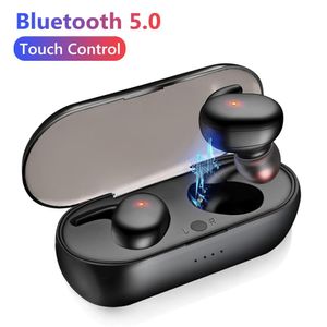 TWS-4 Y30 Bluetooth 5.0 Ohrhörer Wireless Kopfhörer-Stereo-Stereo-Sporter-Ohrhörer-Headsets mit Mikrofon für Smartphone in Box