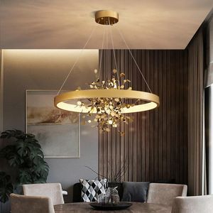 Kronleuchter Postmodern Licht Luxus Wohnzimmer LED Kronleuchter Restaurant Einfache Innen Schlafzimmer Hängen Lampe Beleuchtung