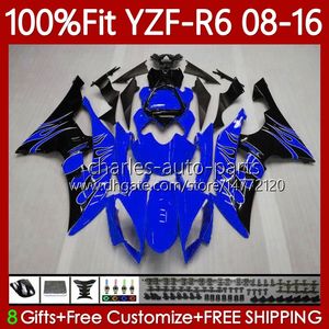 Spritzguss-Verkleidungen für Yamaha-Karosserie YZF R 6 YZF R6 600 YZF-R6 YZF600 08–16 99Nr