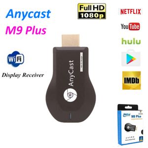 Anycast M9 Plus WIFI WIFI Wi-Fi Display Donglle Receptor RK3036 Dual Core 1080P TV Stick Trabalho com o Google Home e Chrome YouTube Netflix