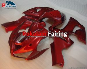 Para Kawasaki ZX-6R 05 06 ZX6R ZX 6R 2005 2006 Capa de Feira Vermelha Kits de feiras de motocicleta (moldagem por injeção)