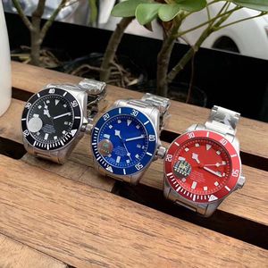 Mens Automatic Mechanical Watches Classic Style 43mm full rostfritt stål Rem TRAP KVALITETSVÄRDE SAPPHIRE Super Luminous U1 Factory