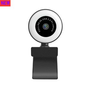 HD-Webcams Live-Broadcast-Fülllicht-Kamera-Computer USB 2K-Netzwerk-Netzwerk-Webcam-freie Laufwerk + exquisite Retail-Box