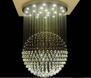 LED rotondo lampadario a forma di cristallo illuminazione globular design di lusso per deco da interno sala da pranzo soggiorno hotel