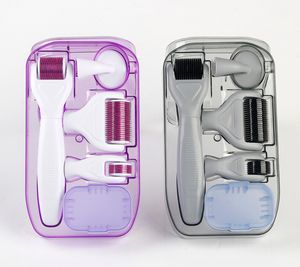 Neueste 6in1 Dr.Pen Micro Nadel Derma Pen Roller 300/720/1200 Pins Mikronadel Hautpflegegerät mit Gesichtsreinigungsbürste