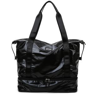 Sports Fitness Bag Women's Gym Travel Påsar utomhushandväska strand Simning förvaringspåse Travel Bagage PAG SHOE CHOPTMent Q0705