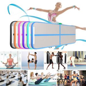 Kostenloser Versand Freie Pumpe Aufblasbare Airtrack Boden Für Gymnastik DWF Tumbling Track Matte 4*1*0,2 m Luft matratze Für Cheerleading Sport Matte