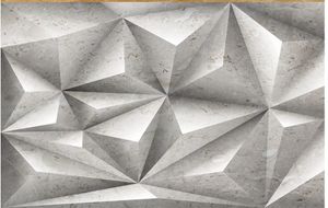 Papel de parede fotográfico para paredes Papéis de parede geométricos tridimensionais triângulo fundo de mármore parede 3d papel de parede estereoscópico