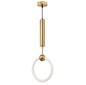 Nowoczesna lampa wisiorek LED do jadalni Oprawa do jadalni Szczotkowana Gold Hanglamp Kitchen Island Bar Oprawa oświetlenia AC 100-240V