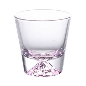 Mt. Fuji Whiskey Glass Handmade Old Fashioned Wine Glasses Rock Tumbler Drinkware Japanese Sake Cup Clear Pink Green Snow Mountain