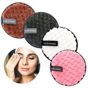 Cotton Pads Soft Microfiber Makeup Remover Pad Reusable Face Cleaner Cleansing Cloth Washable Powder Sponge Puff Skin Care Tool