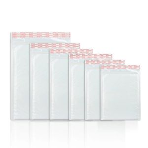 Self Seal Padded Bubble Mailers - White Foam Envelopes - Pack of 25