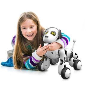 RC Walking Robot Dog 2. Trådlös fjärrkontroll Smart Dog Electronic Pet Toy Educational Children's Toy Kid Födelsedag Xmas Gift LJ201105