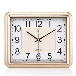 Wall Clocks Large Creative Clock Digital Simple Square Calendar Living Room Silent Reloj De Pared Oclock Watches XX60WC1